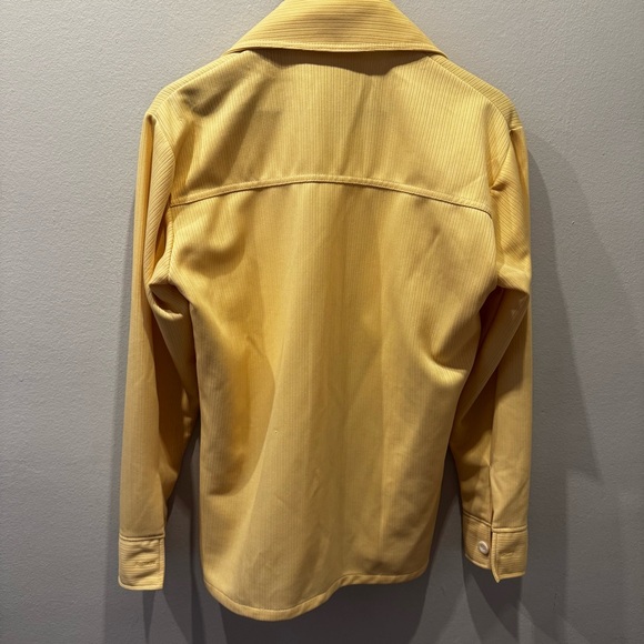 Vintage Sears Yellow Men's Casual Button Down Shirt - Picture 4 of 5